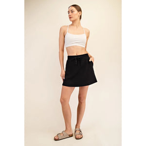 Luxe Lounge Skort Black