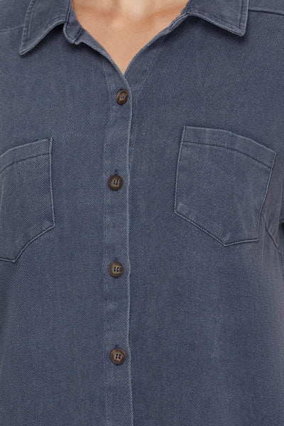 Jayne Shirt Dress Denim Blue