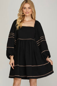 Lorelai Long Sleeve Dress Black