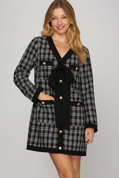 Kennedy Tweed Bow Dress