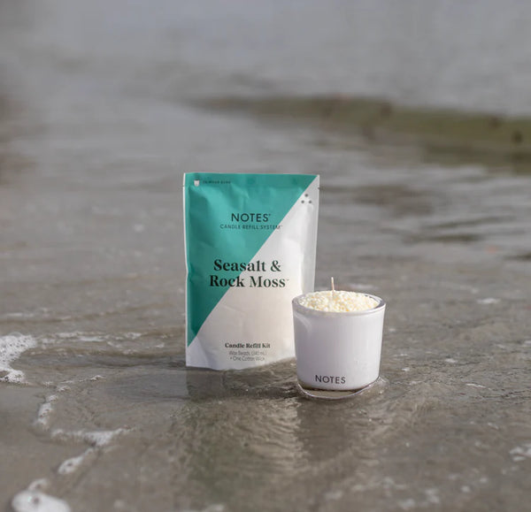 Notes Sustainable Candle Kit -Seasalt & Rock Moss