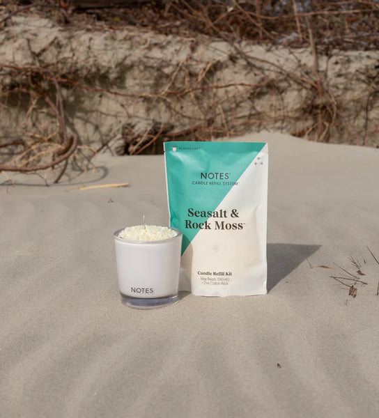 Notes Sustainable Candle Kit -Seasalt & Rock Moss