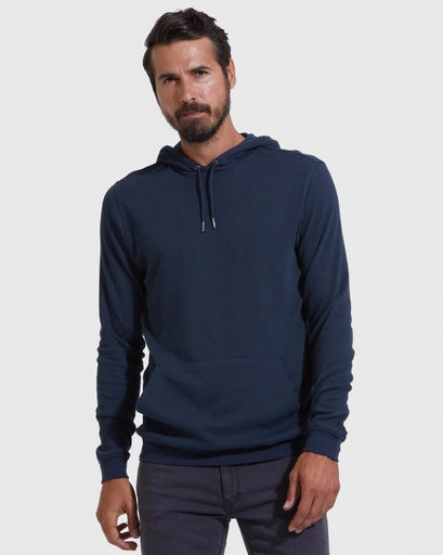 Waffle Hoodie Navy