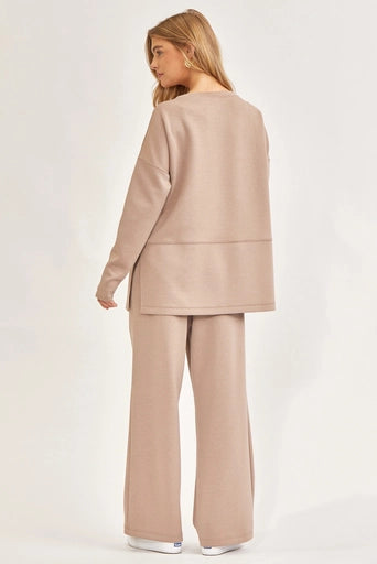 Luxe Loungewear Relaxed Pant Cappuccino