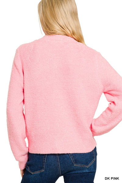 Super Soft Winter Cardigan Soft Pink