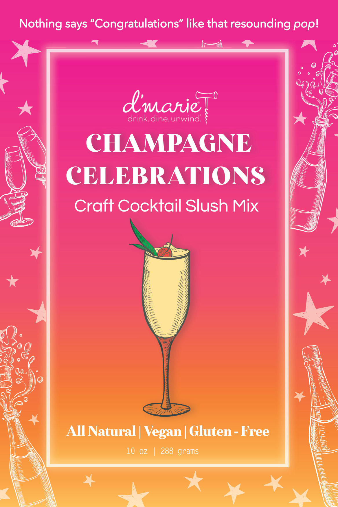Champagne Celebrations Drink Slush Mix