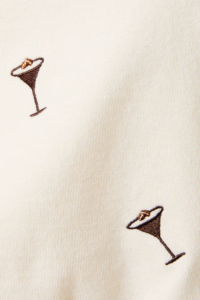 Espresso Martini Embroidered Sweater