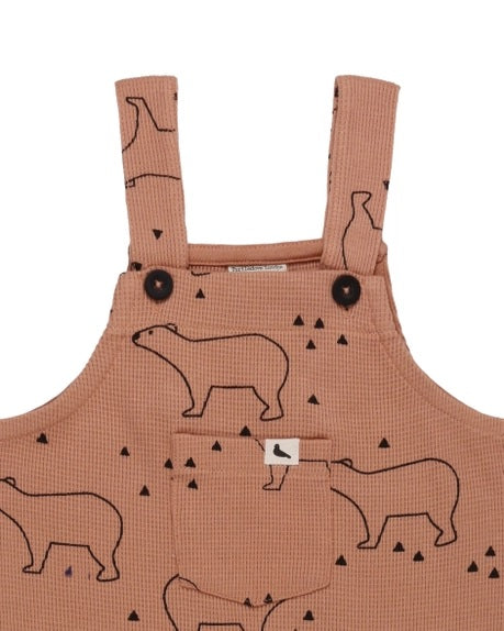 Bear Silhouette Dungarees Ember