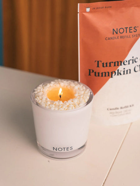 Notes Sustainable Candle Kit - Turmeric & Pumpkin Chai