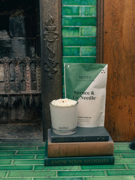 Notes Sustainable Candle Kit - Spruce & Fir Needle
