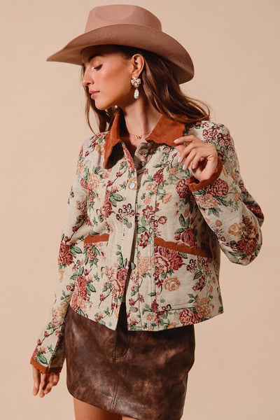 Jane Floral Jacquard Jacket