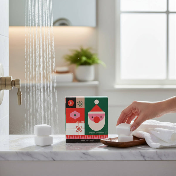 Holiday Shower Steamer Set - Geo Santa