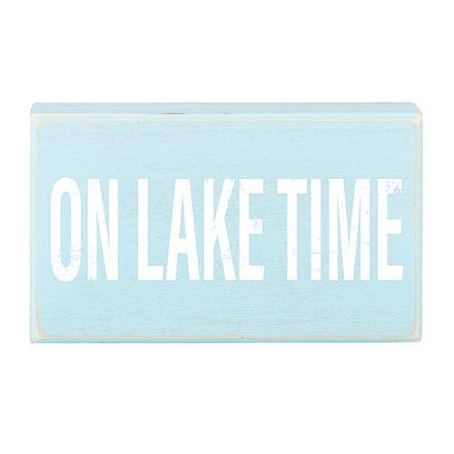 Lake Time Box Sign