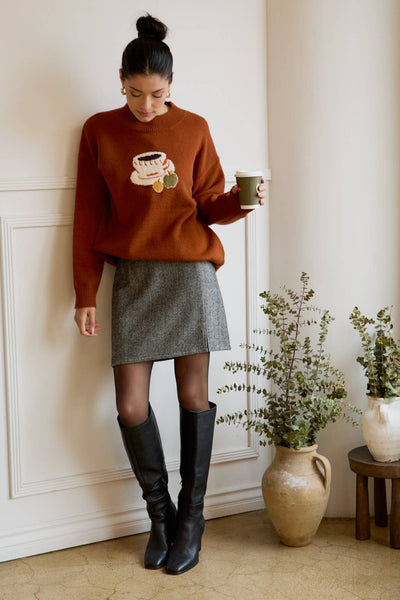 Herringbone Skirt