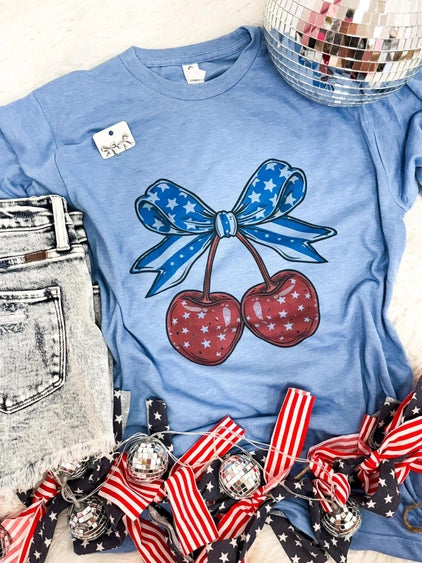 4th of July Cherries Tee