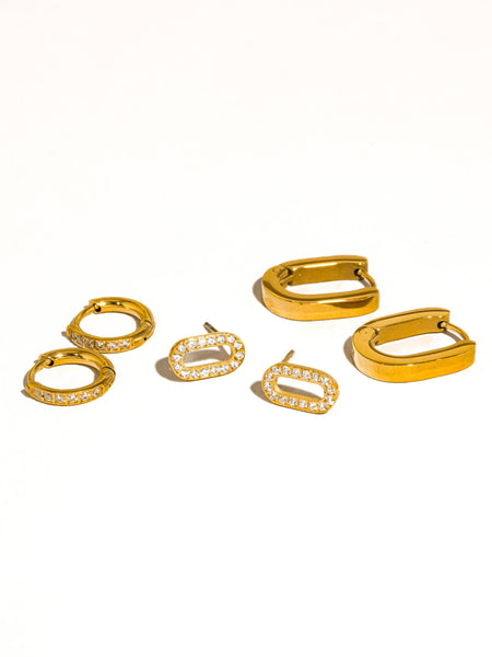 Orage Round Hoop Earrings