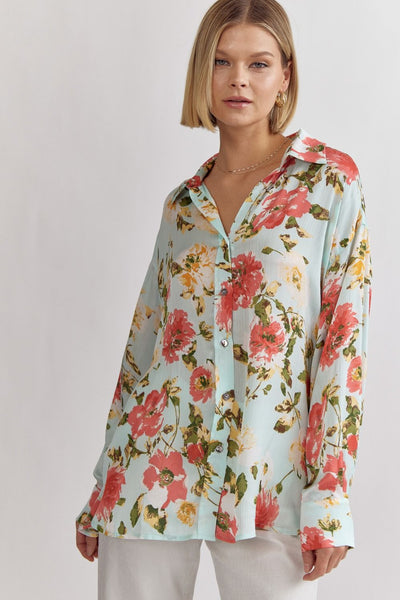 Zoey Floral Button Up Shirt