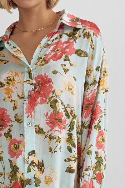 Zoey Floral Button Up Shirt