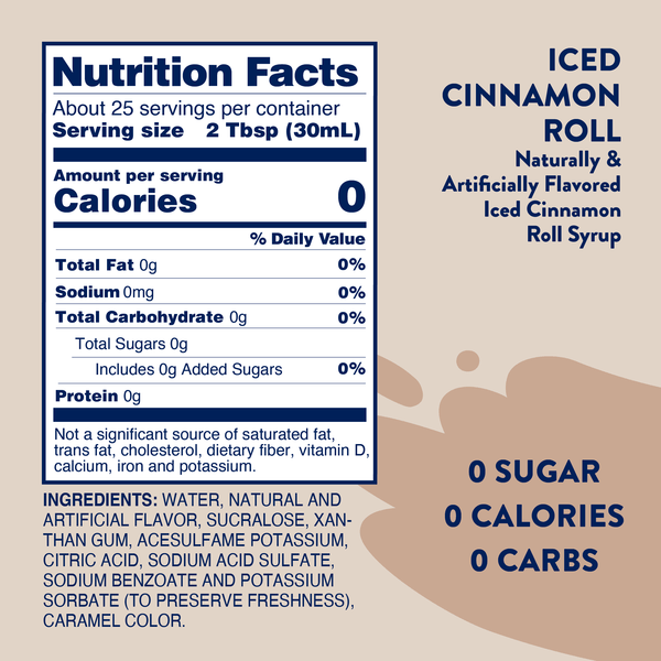 Sugar Free Iced Cinnamon Roll Syrup