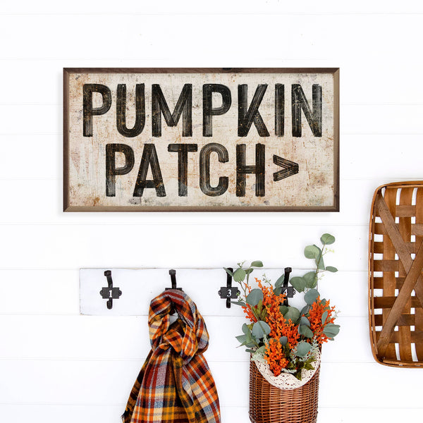 Pumpkin Patch Sign 24x12