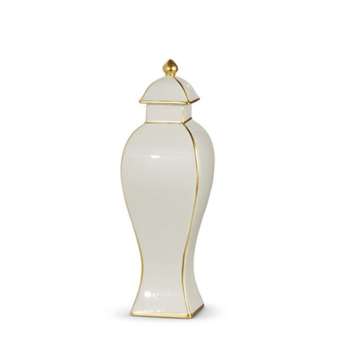 14 Gold Accent Decorative Ginger Jar
