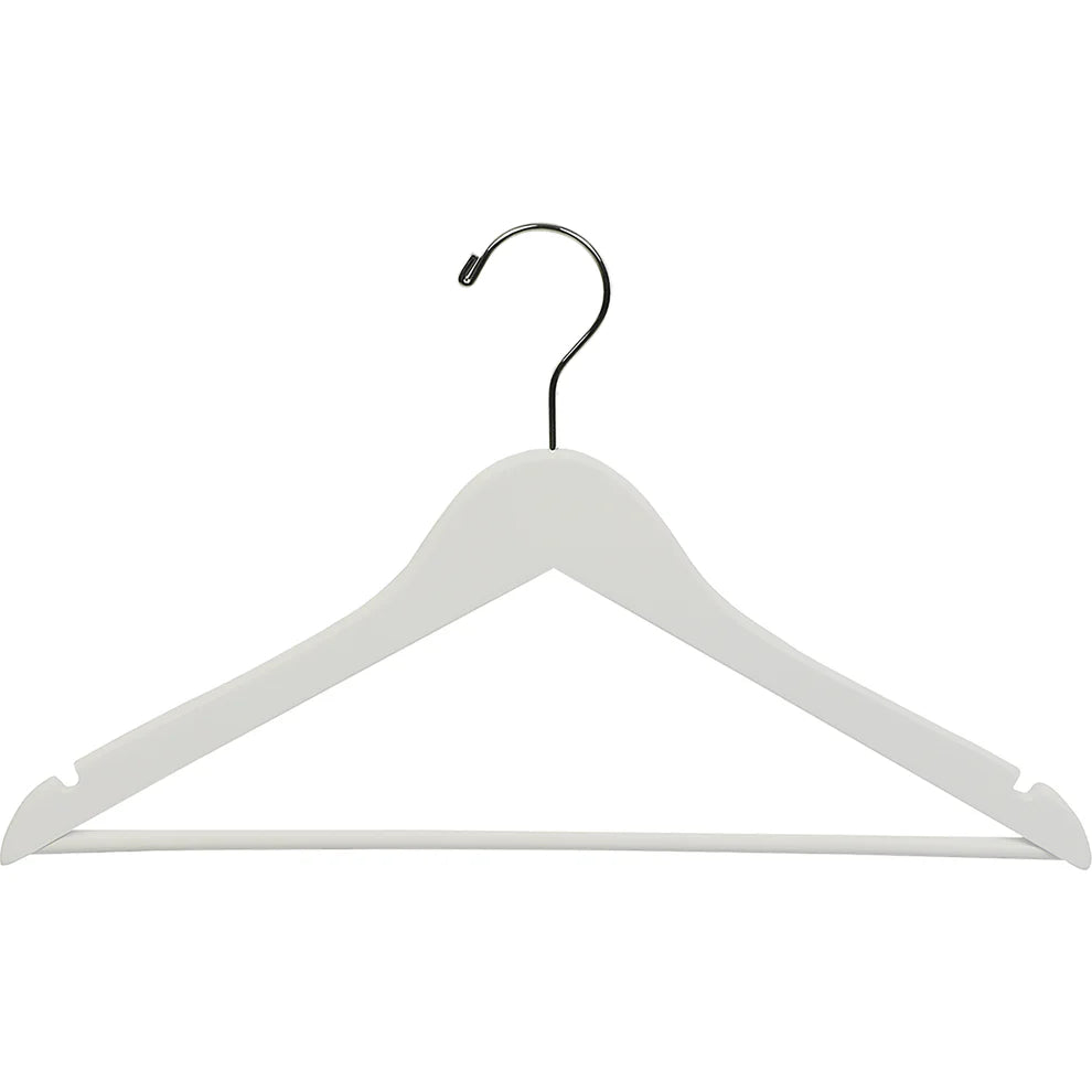 Suit Hanger White Wood