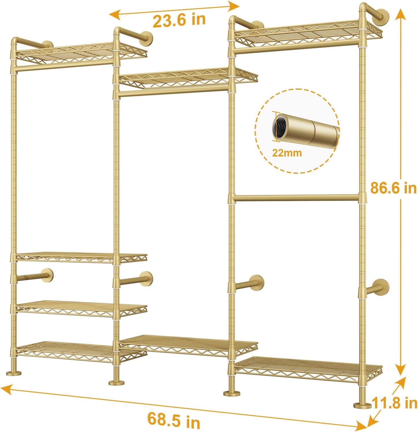Wall Mount Clothing System