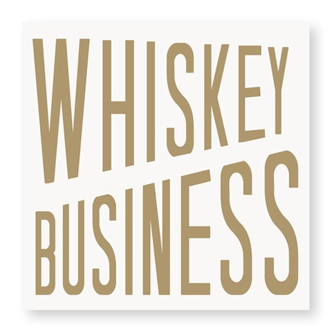 Whiskey Business Beverage Napkin