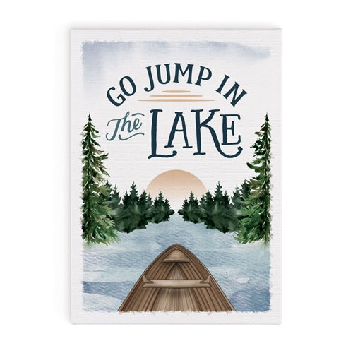 Go Jump in the Lake Canvas Decor