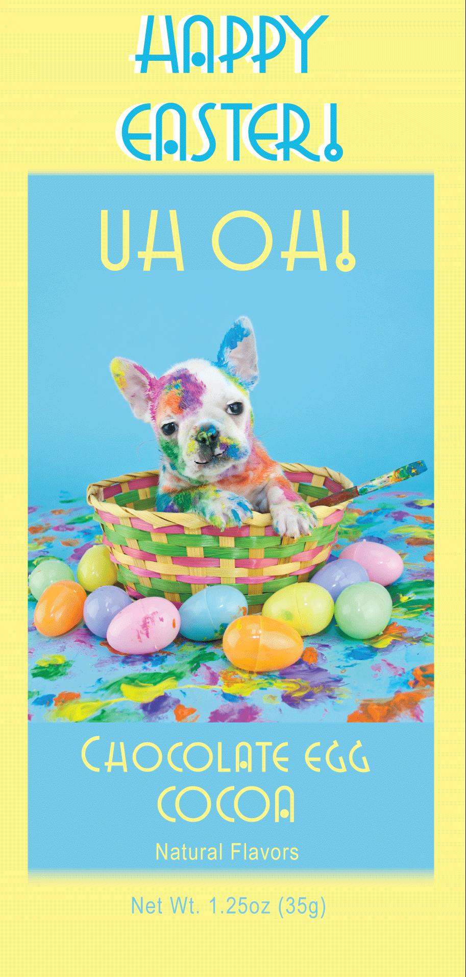 Uh Oh! Easter Puppy Chocolate Egg Cocoa