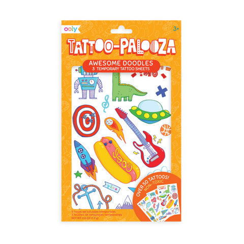 Tattoo-palooza temporary tattoos - awesome doodles