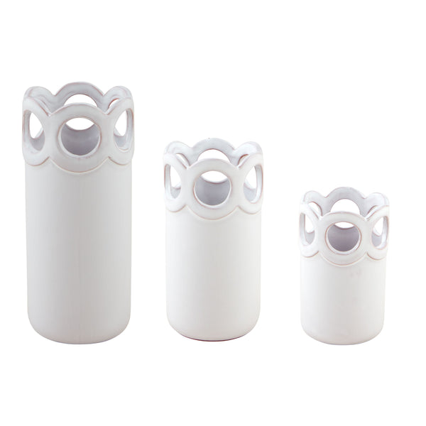 Scalloped Bud Vases