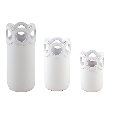 Scalloped Bud Vases