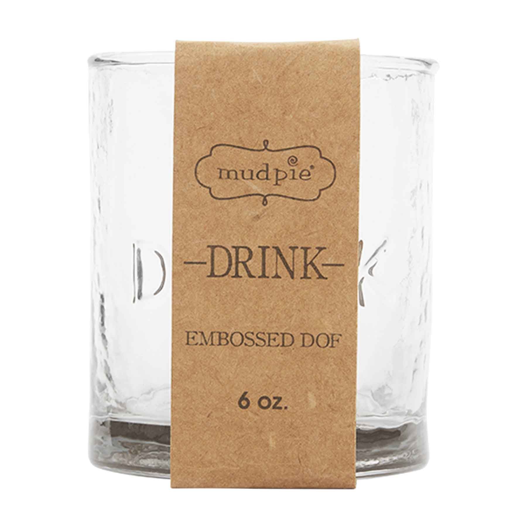 Drink Embossed DOF Glass