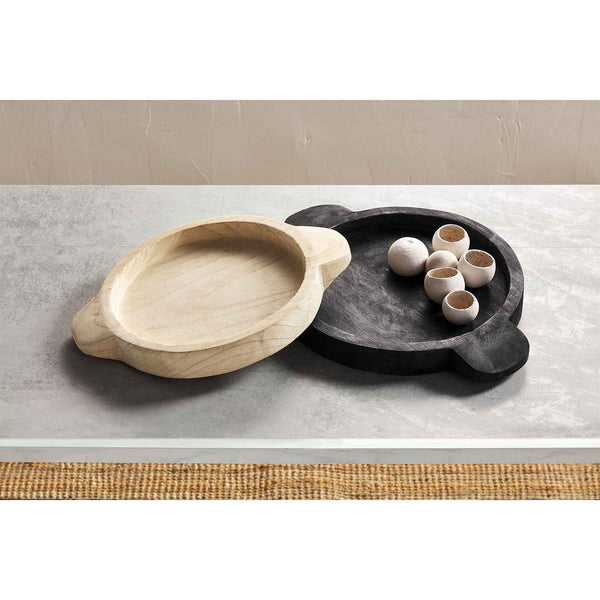 Natural & Black Trays