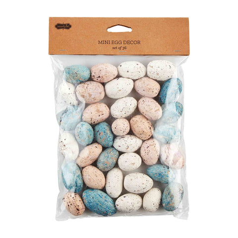Pink & Blue Mini Egg Decor Set
