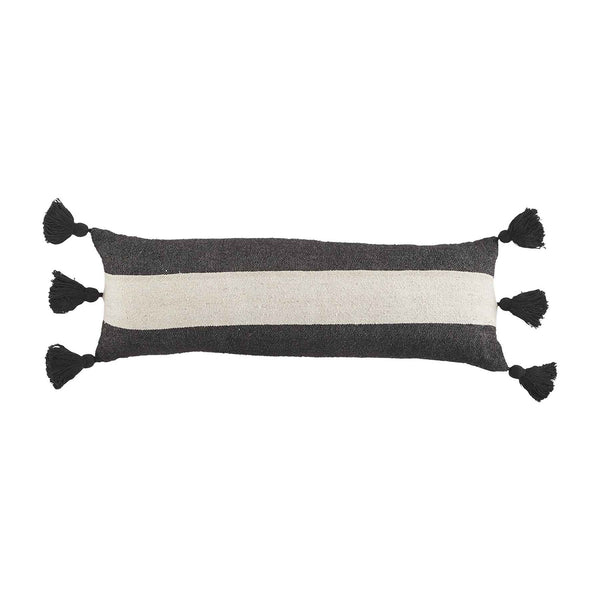 Black Stripe Long Pillow