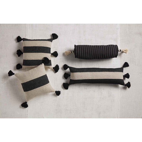 One Stripe Black Ponchaa Pillow