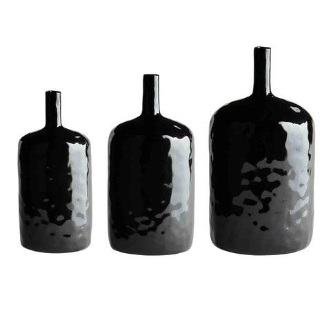 Black Long Neck Vase