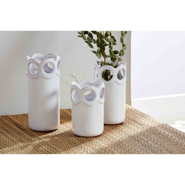 Scalloped Bud Vases