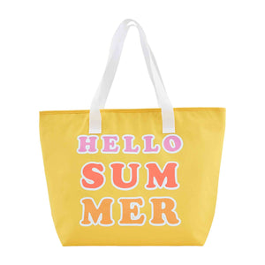 Yellow Summer Cooler Tote