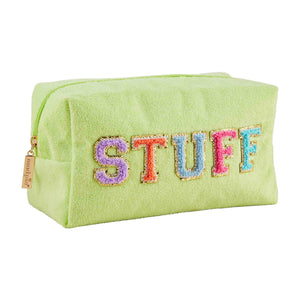 Lime Terrycloth Pouch