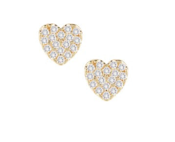 Shine Bright Mini Heart Stud Earrings