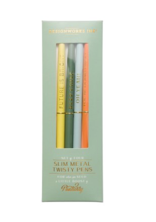 Twisty Slim Pen Set Green