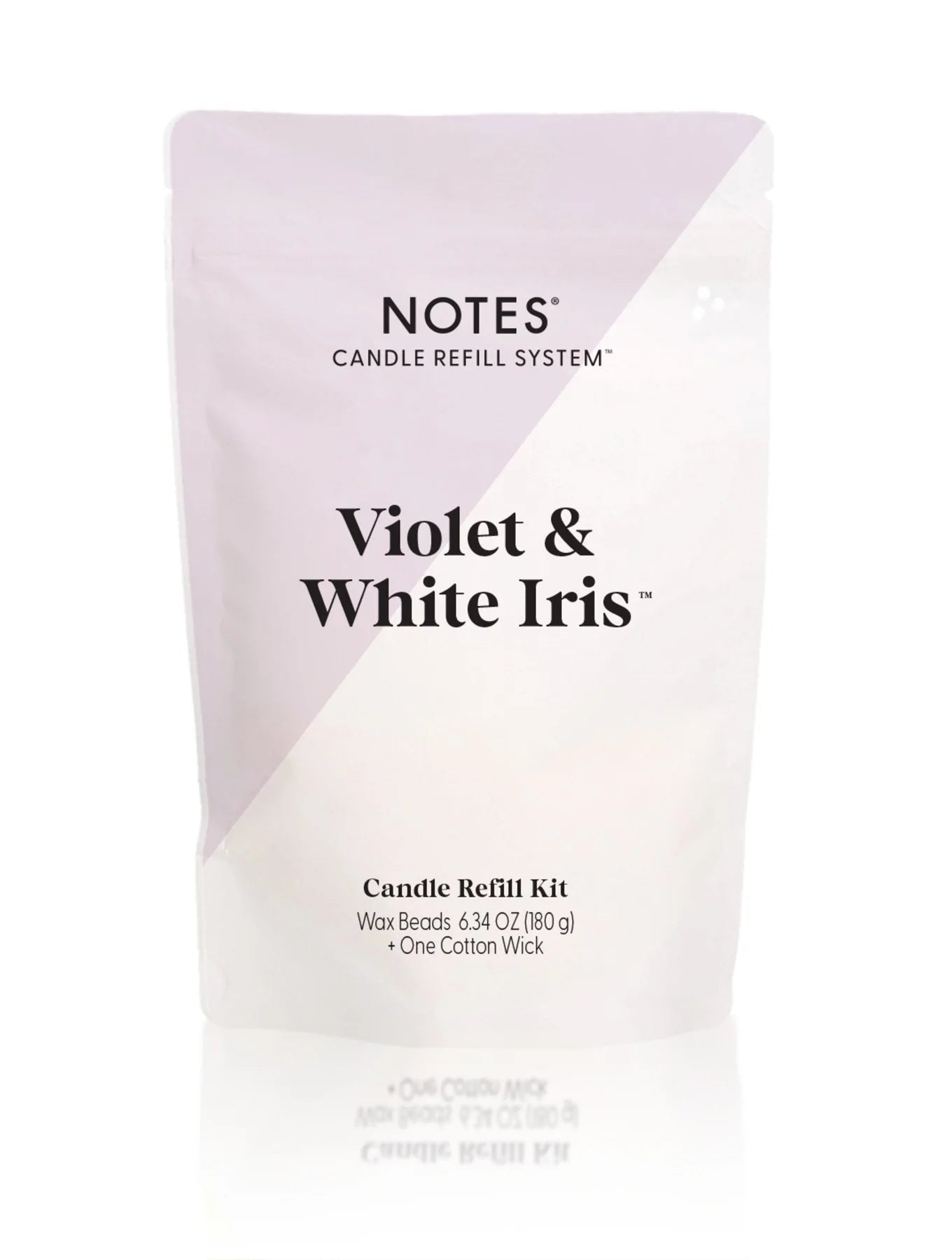 Notes Sustainable Candle Kit - Violet & White Iris