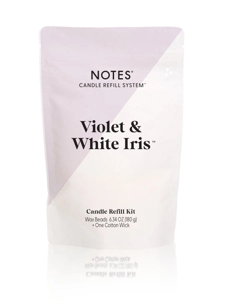 Notes Sustainable Candle Kit - Violet & White Iris
