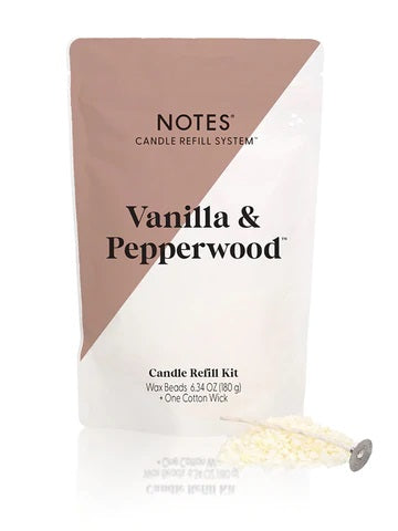 Notes Sustainable Candle Kit - Vanilla & Pepperwood