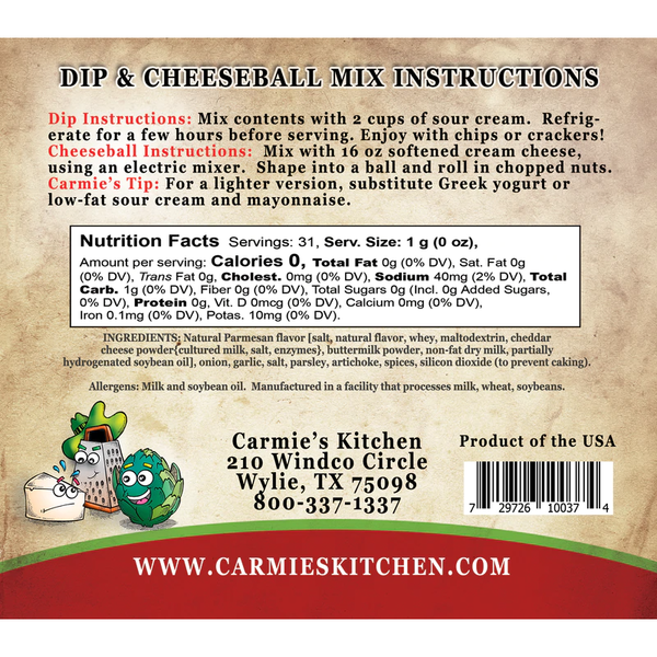Artichoke Parmesan Dip Mix