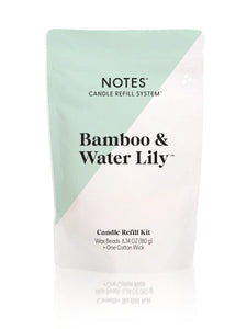 Notes Sustainable Candle Kit - Bamboo & Water Lily