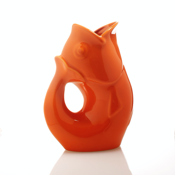 Gurgle Pot Pitcher – Ceramic Fish Pitcher Large